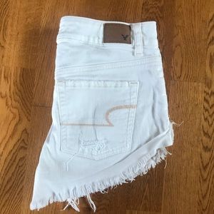 white high-rise festival shorts